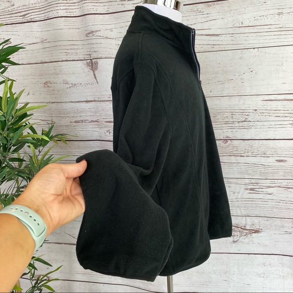 🌴VINTAGE 1946 BLACK 1/4 ZIP FLEECE NWT - Picture 5 of 7